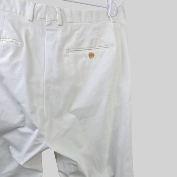 Ralph Lauren Purple Lable Dress Pants Sz 34 White Minimalist Straight Leg Chino - Picture 12 of 13